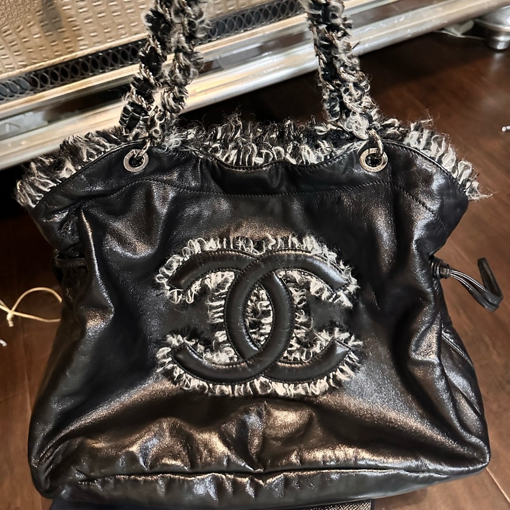 Chanel Purse Tweed Bon Bon